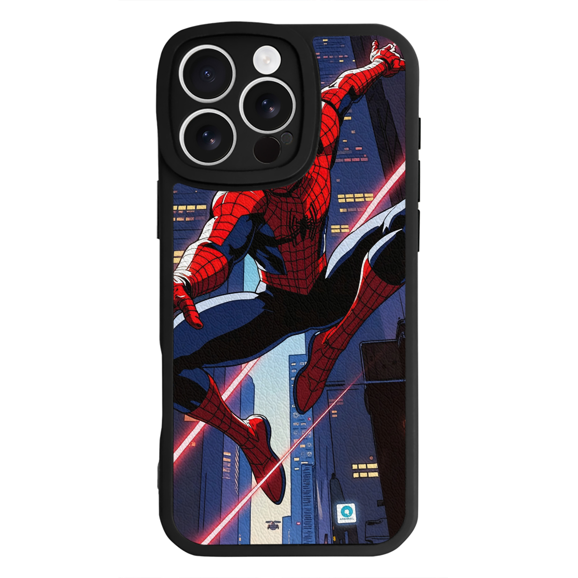 Spider Man スパイダーマン 【iPhone 16シリーズ対応】シリコンスマホケース（レザー調） 材質：シリコン